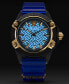 Фото #5 товара Наручные часы Pierre Laurent Men's Performance Swiss Chronograph Rubber Strap Watch 45mm