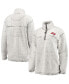 ფოტო #1 პროდუქტის Women's Gray Tampa Bay Buccaneers Sherpa Quarter-Zip Pullover Jacket