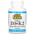 Vitamin D3 & K2, 25 mcg (1,000 IU) & 120 mcg, 60 Softgels