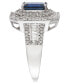 ფოტო #5 პროდუქტის EFFY® Sapphire (1-1/2 ct. t.w) and Diamond (1/2 ct. t.w) Ring in 14K White Gold (Also Available In Tanzanite)