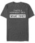 Фото #1 товара Men's Horrible Idea Short Sleeve Crew T-shirt