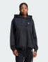 Фото #2 товара adidas Trefoil Oversized Hoodie in Black