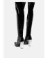 Фото #2 товара noire thigh high long boots in patent pu