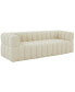 Фото #1 товара Calyna 90" Channel Tufted Boucle Sofa