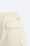 Utility cargo bermuda shorts