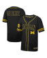 Фото #1 товара Men's Black Michigan Wolverines Free Spirited Mesh Button-Up Baseball Jersey