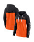 Фото #1 товара Women's Black, Orange San Francisco Giants Take The Field Colorblocked Hoodie Full-Zip Jacket