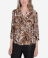 Petite Rue Rivoli Brushstroke Textured Button Down Top