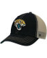 Фото #2 товара Men's Black, Natural Jacksonville Jaguars Trawler Trucker Clean Up Snapback Hat