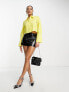 Фото #3 товара Something New cropped shirt in bright yellow