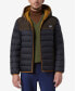 Фото #1 товара Men's Malone Mixed-Media Colorblocked Packable Hooded Jacket