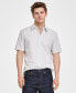 ფოტო #1 პროდუქტის Men's Slim-Fit Stretch Stripe Button-Down Shirt