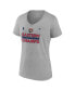 Фото #3 товара Women's Steel Florida Panthers 2024 Eastern Conference Champions Locker Room V-Neck T-Shirt