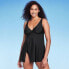 Фото #2 товара Women's Side Slit Swim Dress - Kona Sol Black S