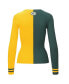 ფოტო #3 პროდუქტის Women's Green, Gold Green Bay Packers Cargo Sweater