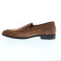 Фото #9 товара Bruno Magli Brando BRANDO1 Mens Brown Suede Loafers & Slip Ons Penny Shoes