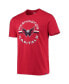 Men's Red Washington Capitals Assist Super Rival T-shirt Красный, Large - фото #4