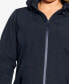 ფოტო #3 პროდუქტის Plus Size Longline Weatherproof Hood Jacket