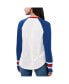 Women's White, Royal New York Giants Top Team Raglan V-Neck Long Sleeve T-shirt