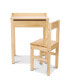 Wooden Lift-Top Desk & Chair - Honey