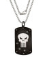 ფოტო #3 პროდუქტის The Punisher Stainless Steel (316L) Pendant, 22'' Box Chain