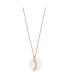 Фото #1 товара Women's Sofie Sea Glass White Organic-Shaped Pendant Necklace