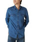 Men's Railroad Stripe Western Long Sleeve Snap-Front Shirt