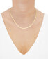 Фото #2 товара Polished Herringbone Link 18" Chain Necklace (4mm) in 10k Gold