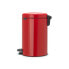 Фото #2 товара Brabantia 112003 - 12 L - Round - Red - Plastic - Pedal - 25.1 cm