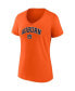 ფოტო #3 პროდუქტის Women's Orange Auburn Tigers Evergreen Campus V-Neck T-shirt