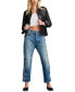 Фото #1 товара Women's '90s Embroidered Loose Cropped Jeans
