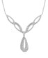 ფოტო #3 პროდუქტის EFFY® Diamond Teardrop Fancy 17" Collar Necklace (2-1/5 ct. t.w.) in 14k White Gold