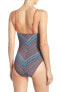 Фото #3 товара Lucky Brand Mosaic One Piece Halter Soft Cups Strappy Sides Multi Color Size XS