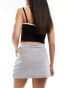 ASOS DESIGN mini skort in grey marl