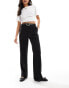 ASOS DESIGN slim straight tailored trousers in black