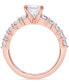 ფოტო #7 პროდუქტის Certified Lab Grown Diamond Cushion Bridal Set (3-3/8 ct. t.w.) in 14k Gold