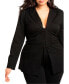 ფოტო #1 პროდუქტის Plus Size Corset Blazer