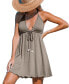 ფოტო #1 პროდუქტის Women's Jersey Halterneck Seashell Mini Cover Up Dress