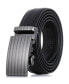 Men's Grayscale Stipple Leather Ratchet Belt