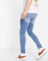 Фото #2 товара DTT skinny fit jeans in light wash blue