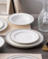 Rochelle Platinum Set of 4 Salad Plates, Service For 4