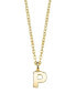 Фото #16 товара 2028 gold-Tone Initial Necklace 20"