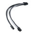 SilverStone EPS 8-Pin zu EPS/ATX 4+4-Pin Kabel, 300mm - schwarz/weiß