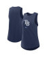 ფოტო #1 პროდუქტის Women's Navy Tampa Bay Rays Legacy Icon High Neck Fashion Tank Top