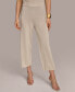 ფოტო #1 პროდუქტის Women's Cropped Metallic Knit Pants