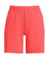Фото #2 товара Plus Size Sport Knit High Rise Elastic Waist Shorts