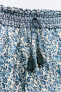 Фото #7 товара Юбка-шорты из ткани с принтом с эластичным поясом ZARA