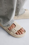 Фото #9 товара Замшевые сандалии с пряжками ZARA