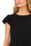 ფოტო #3 პროდუქტის Women's Date Night Cap Bubble Sleeve Tee with Bow Tie Back