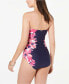 Фото #3 товара Calvin Klein 259569 Women's Floral Tummy Control One Piece Swimsuit Size 10